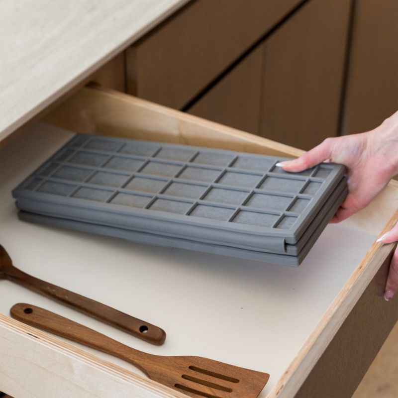 Dorai Home Ridge Dish Pad in Slate - image 2 of 5