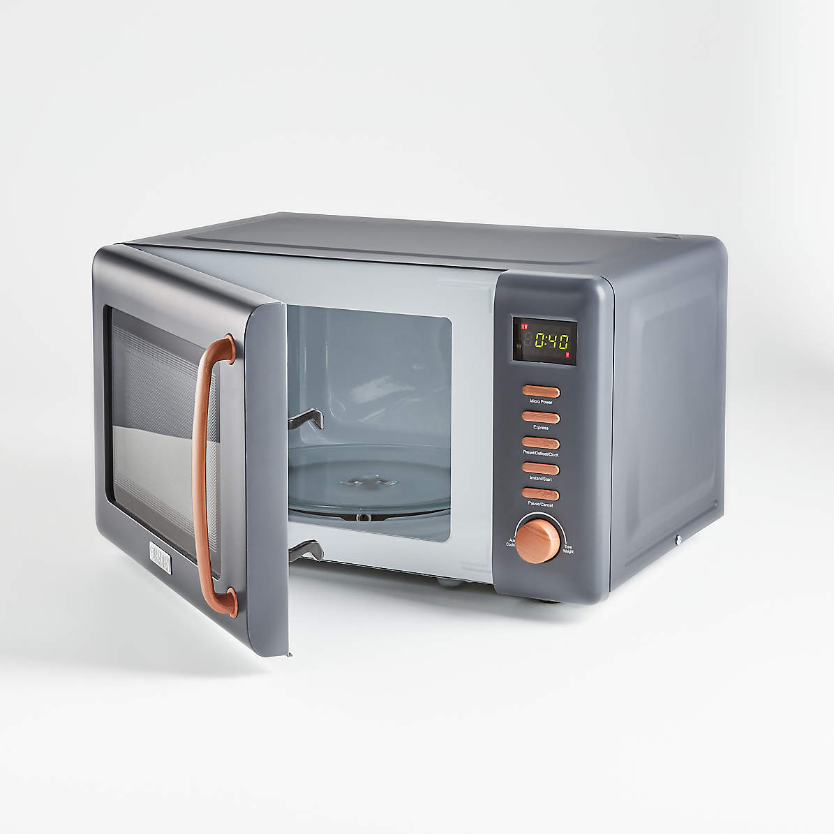 dark grey microwave