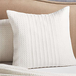 Cream euro pillow store shams