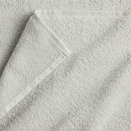 Dorm Turkish Organic Cotton Light Grey Bath Towel, Set of 6