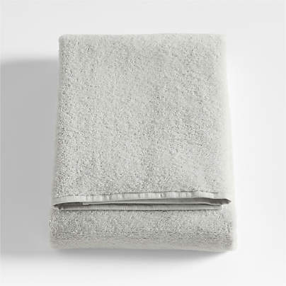 Dorm Turkish Organic Cotton Light Grey Bath Towel