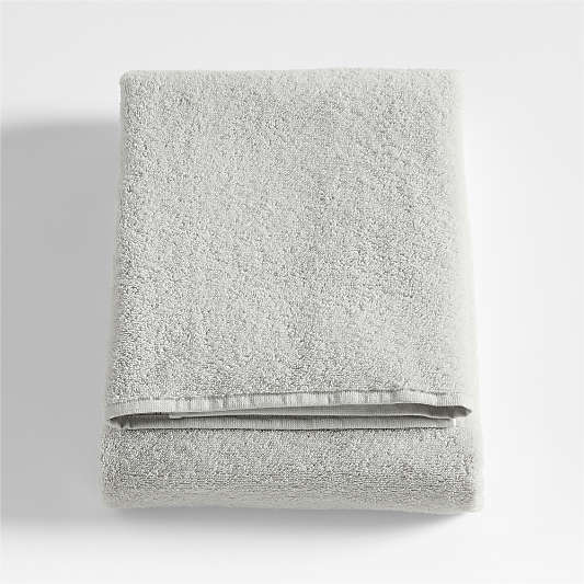 Dorm Turkish Organic Cotton Light Grey Bath Towel