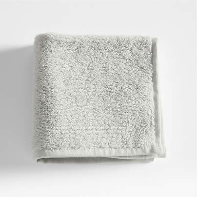 Dorm Turkish Organic Cotton Light Grey Washcloth