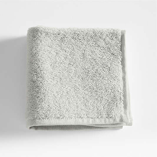Dorm Turkish Organic Cotton Light Grey Washcloth