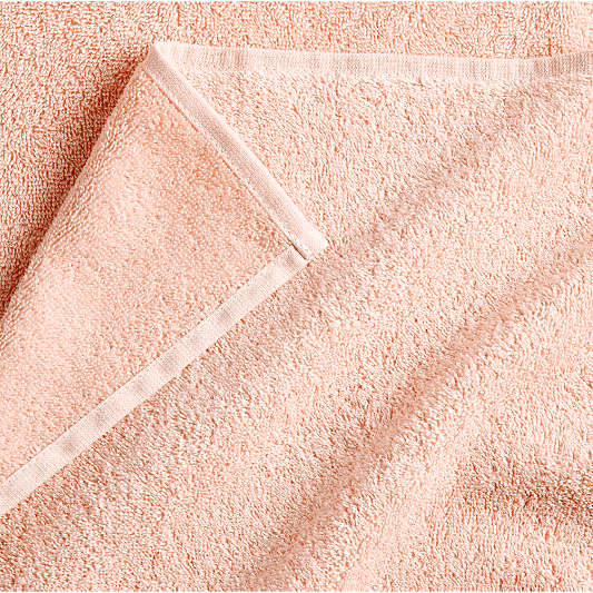 Dorm Turkish Organic Cotton Pale Pink Bath Towel, Set of 6