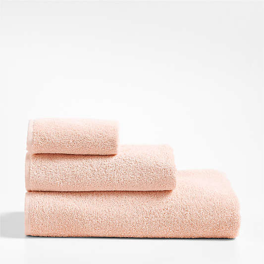 Dorm Turkish Organic Cotton Pale Pink Bath Towels