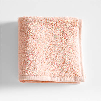Dorm Turkish Organic Cotton Pale Pink Washcloth