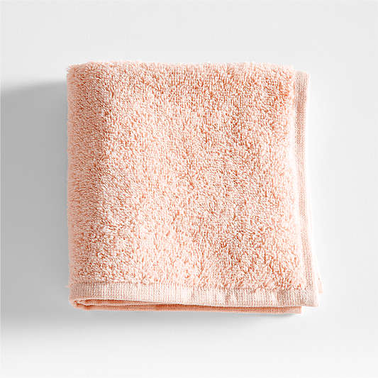 Dorm Turkish Organic Cotton Pale Pink Washcloth
