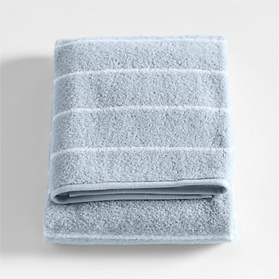 View Dorm Turkish Organic Cotton Sky Blue Striped Bath Towel details