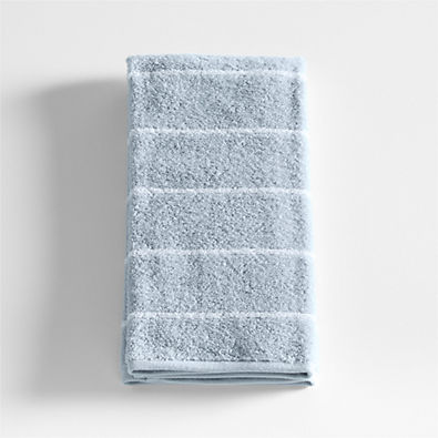 View Dorm Turkish Organic Cotton Sky Blue Striped Hand Towel details