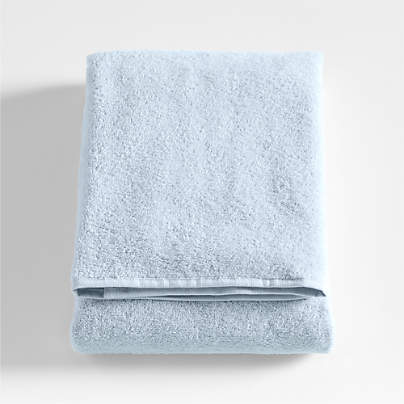 Dorm Turkish Organic Cotton Sky Blue Bath Towel