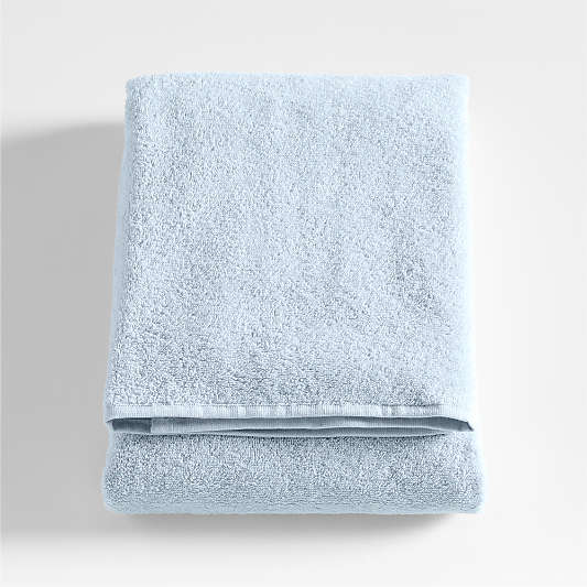 Dorm Turkish Organic Cotton Sky Blue Bath Towel