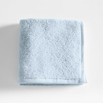 View Dorm Turkish Organic Cotton Sky Blue Washcloth details