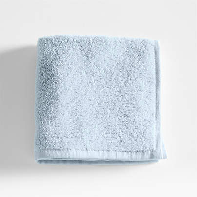 Dorm Turkish Organic Cotton Sky Blue Washcloth