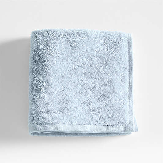 Dorm Turkish Organic Cotton Sky Blue Washcloth