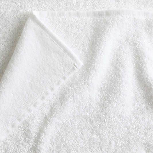 Dorm Turkish Organic Cotton Crisp White Bath Towels