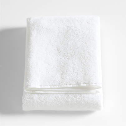 Dorm Turkish Organic Cotton Crisp White Bath Towel