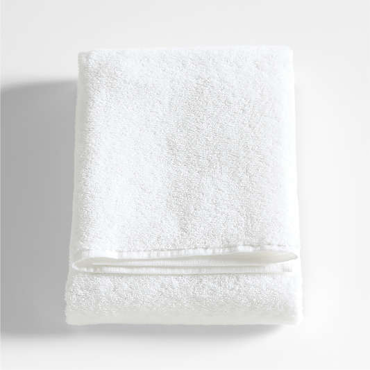 Dorm Turkish Organic Cotton Crisp White Bath Towel