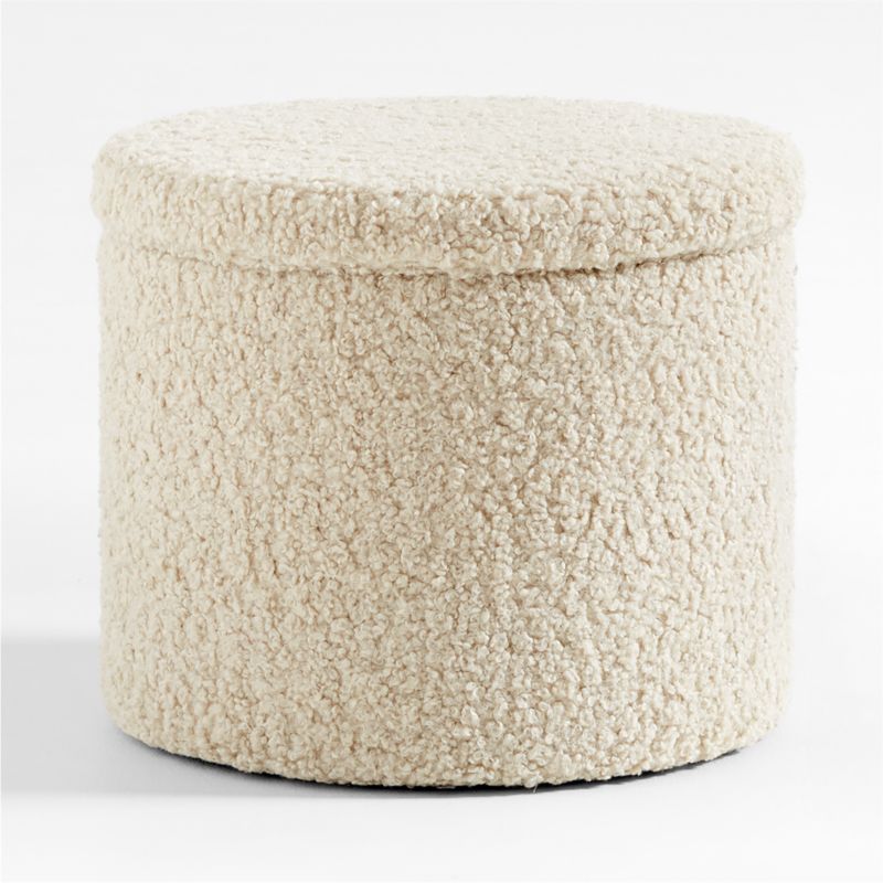 L'Enchere Square Wool Ottoman by Athena Calderone