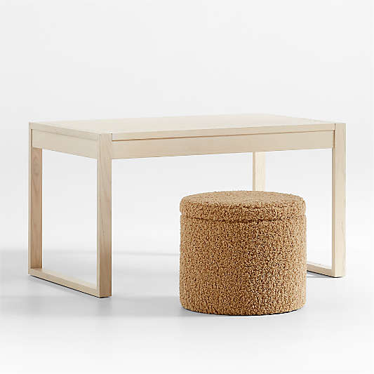 Gemini Sunwashed Ash Wood Rectangular Kids Play Table