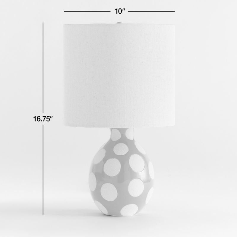 View Dot Almond Brown Ceramic Kids Table Lamp - image 2 of 15