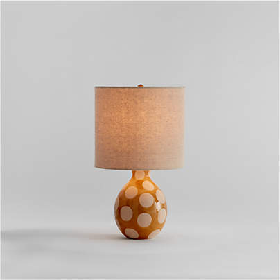 Dot Tuscan Yellow Ceramic Kids Table Lamp