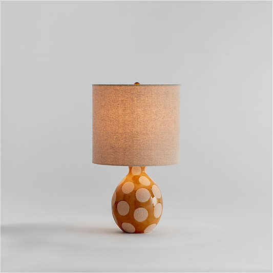 Dot Tuscan Yellow Ceramic Kids Table Lamp