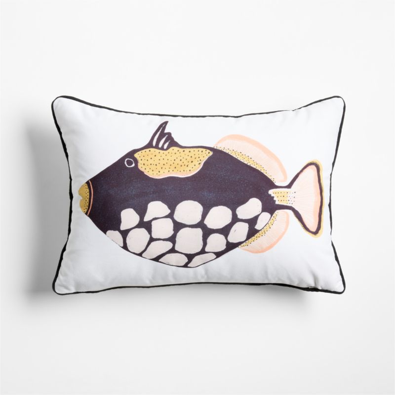Dotted Reef Fish 22"x15" Indoor/Outdoor Throw Pillow - image 2 of 6