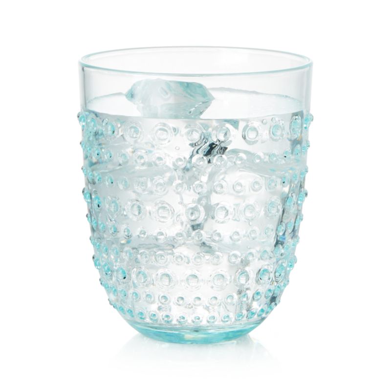 Dottie Aqua Acrylic Drink Glass
