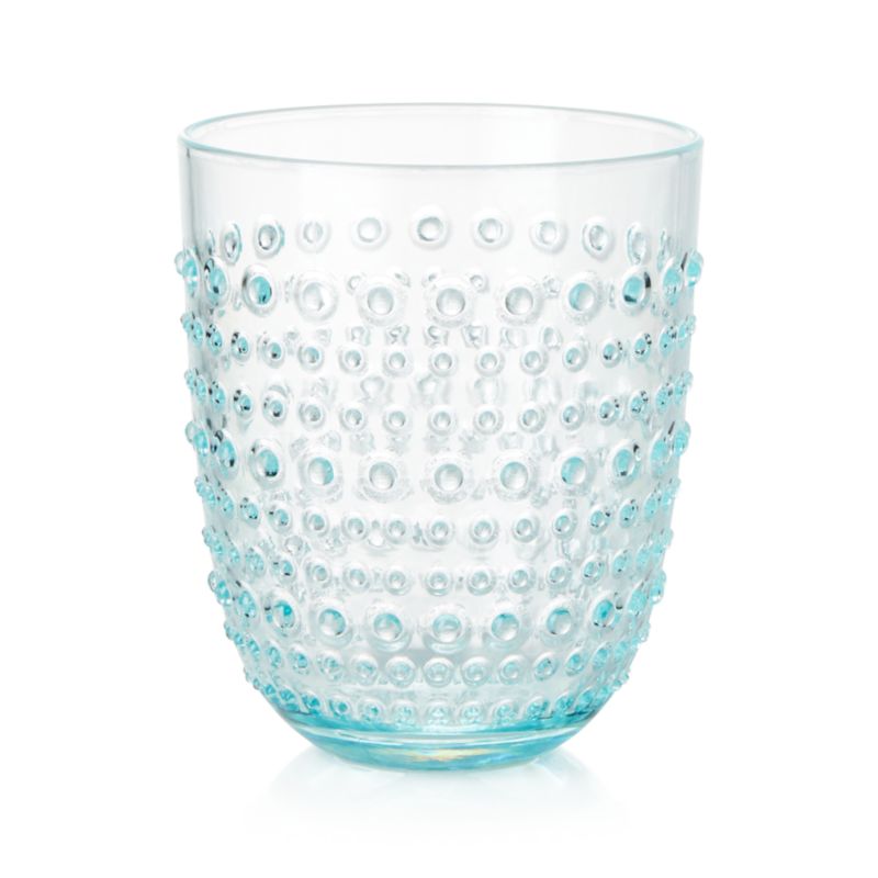 Dottie Aqua Acrylic Drink Glass