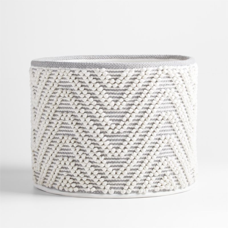 Dottie Grey Woven Macramé Kids Storage Bin - image 4 of 7