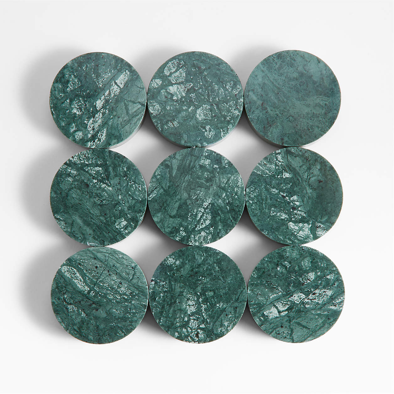 Dottie Marble Green Trivet Crate & Barrel