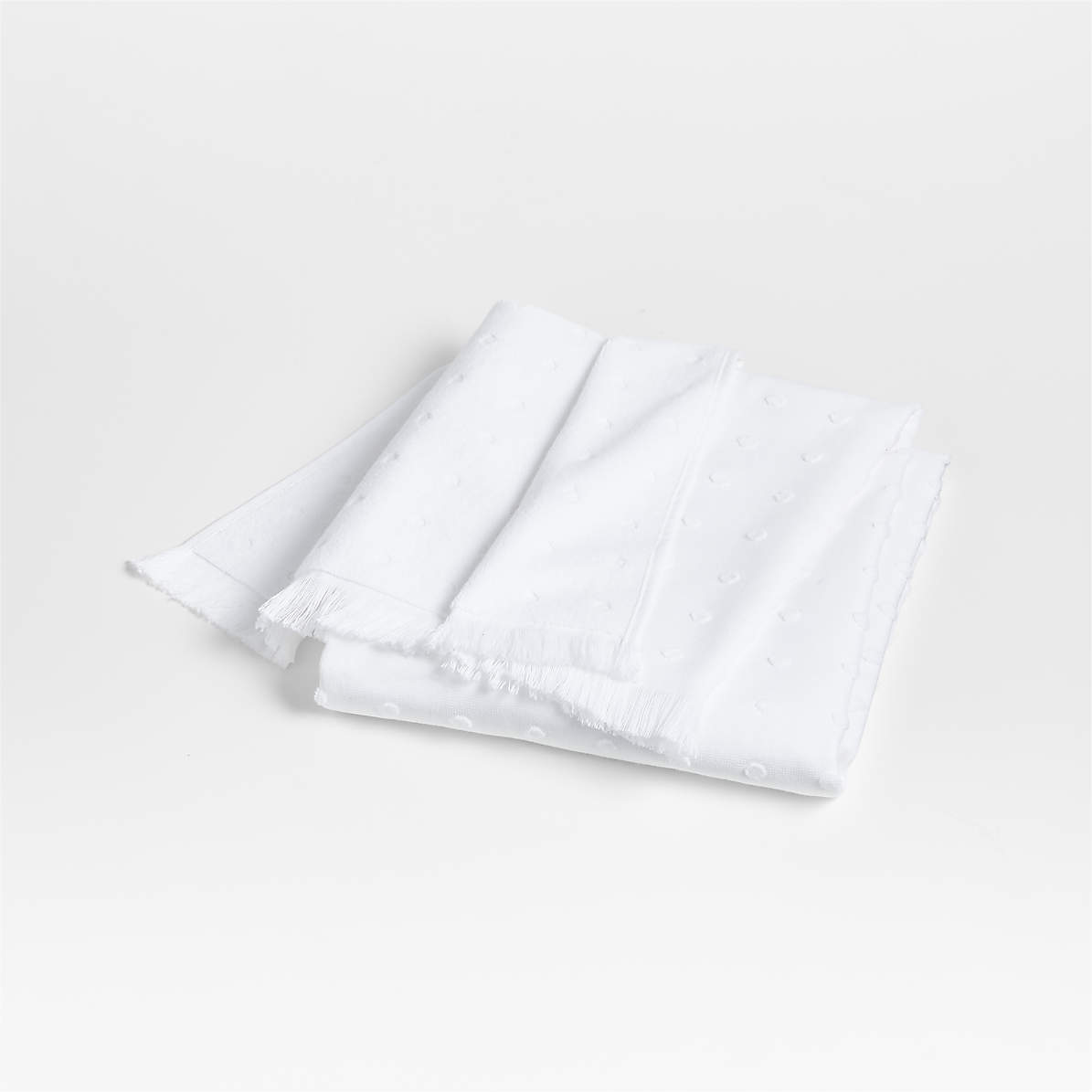 The Company Store Organic White Solid Cotton Single Hand Towel