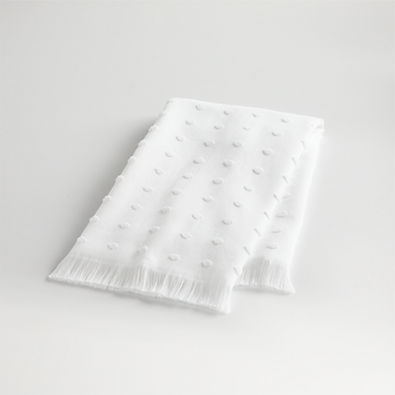 View Dotty Organic Cotton White Guest Towel details