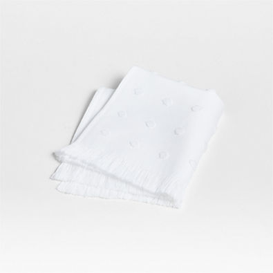 View Dotty Organic Cotton White Washcloth details