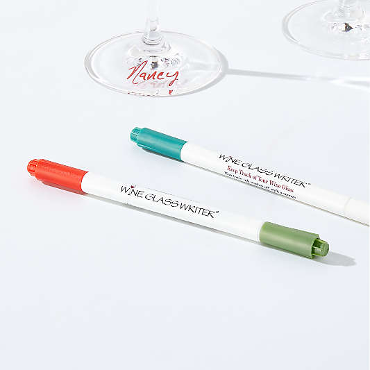 Double-Sided Wine Glass Writers, Set of 2