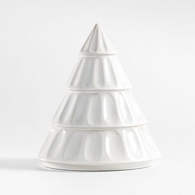 View Dover Large White Ceramic Christmas Tree 10" details
