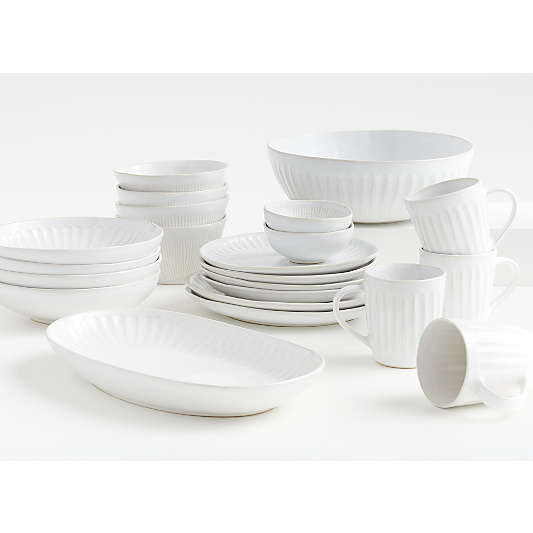 Dover 16-Piece White Dinnerware Set