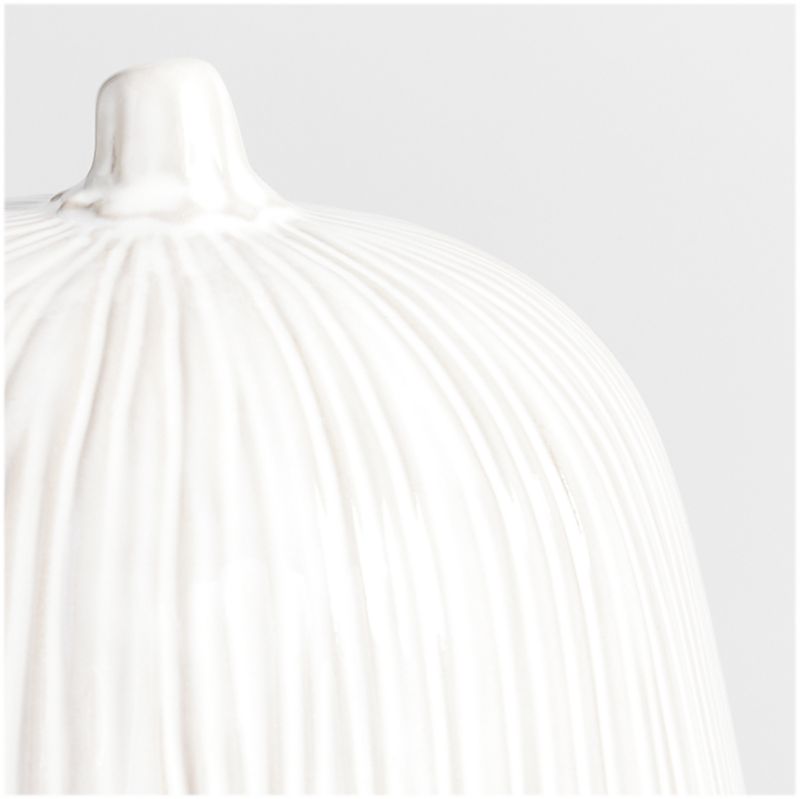 Dover Medium White Ceramic Pumpkin - image 2 of 9