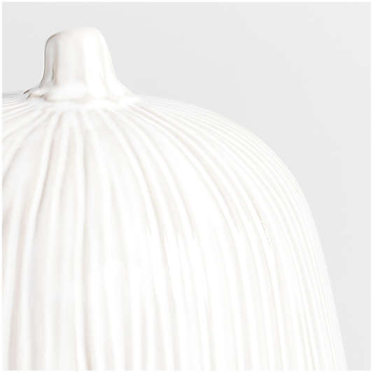 Dover Medium White Ceramic Pumpkin