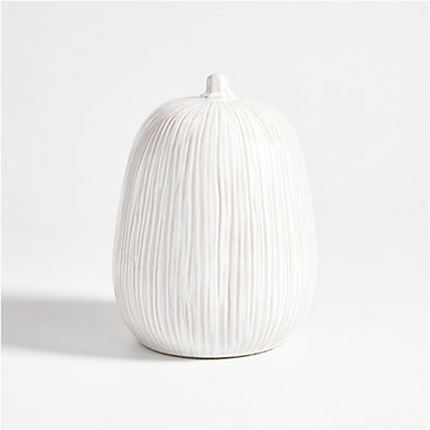 View Dover Medium White Ceramic Pumpkin details