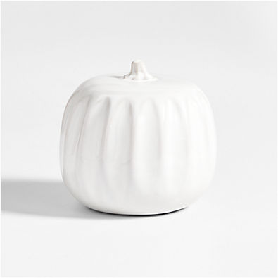 View Dover Small White Ceramic Pumpkin details