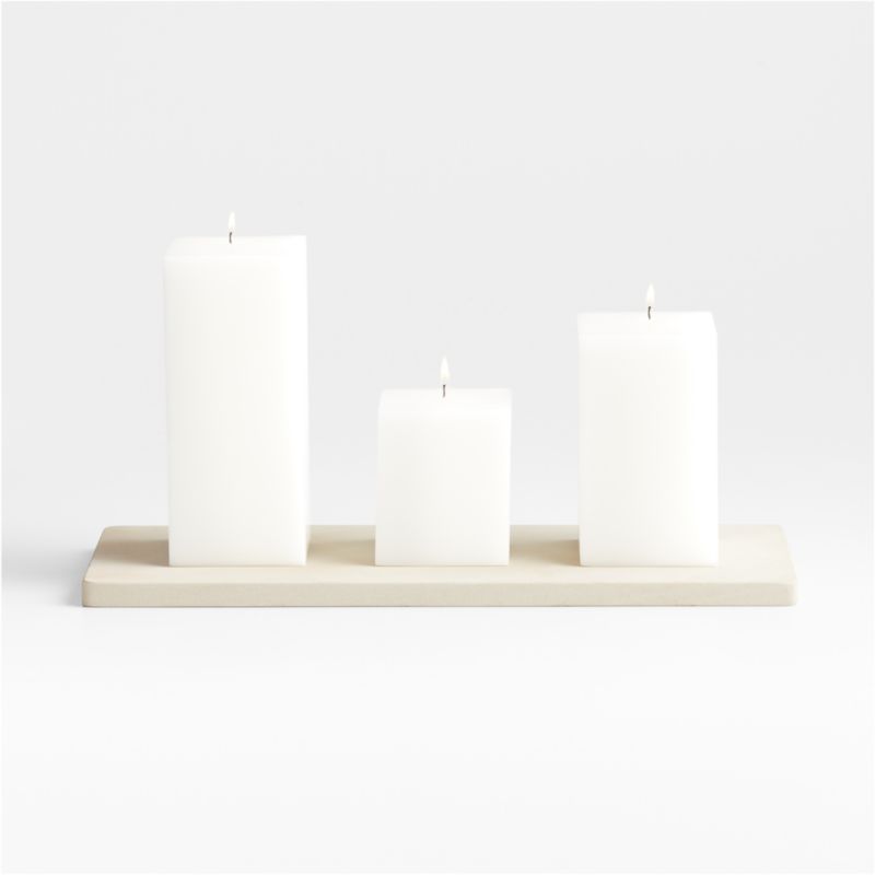 Carter Sandstone Pillar Candle Tray - image 0 of 4