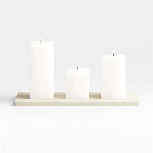 Carter Sandstone Pillar Candle Tray