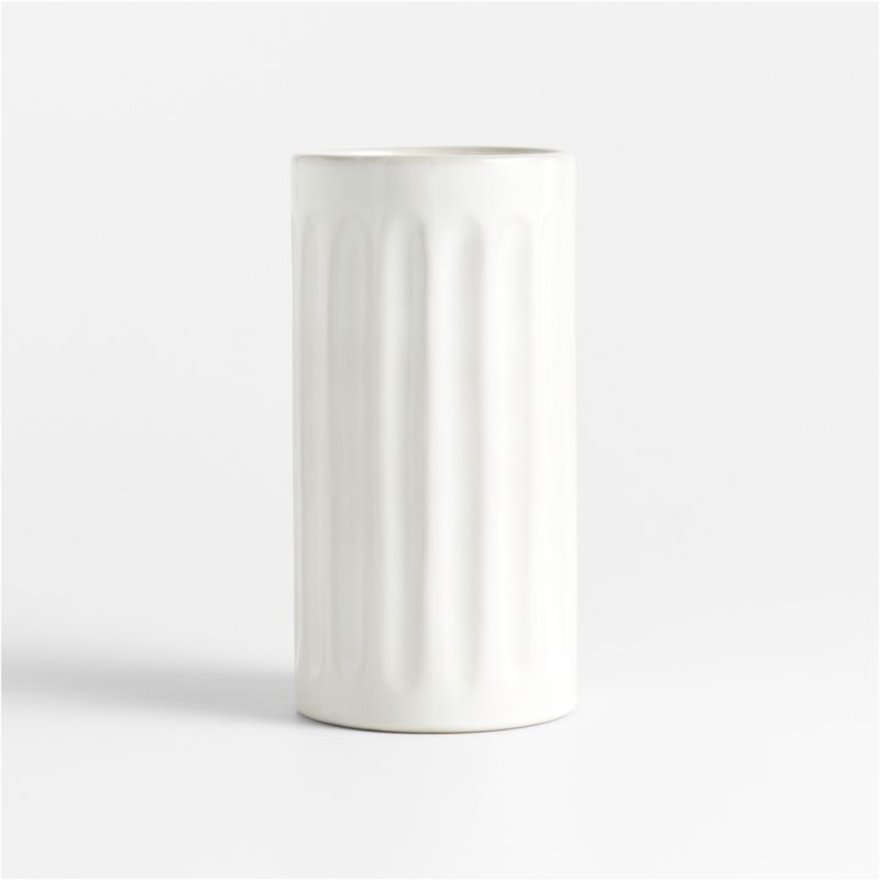 Dover White Ceramic Taper Candle Holder 7" - image 3 of 6