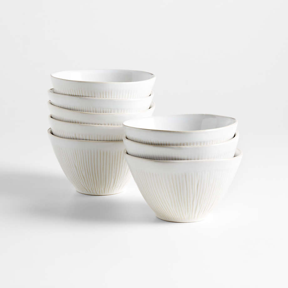 Dover White Cereal Bowls, Set of 8 + Reviews Crate & Barrel Canada