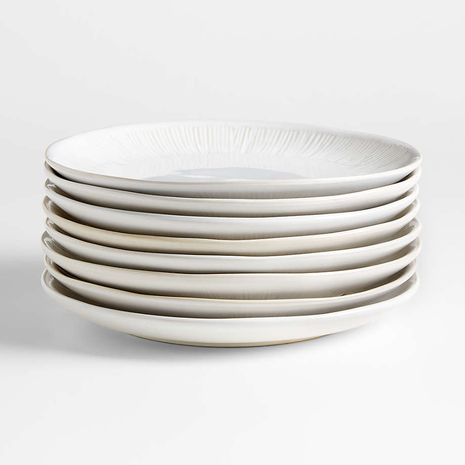 Dover White Dinner Plates, Set of 8 + Reviews Crate & Barrel