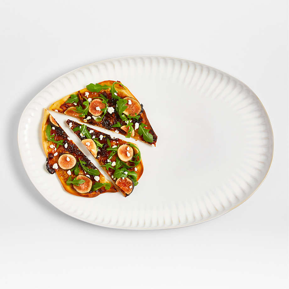 Dover White Large Oval Platter