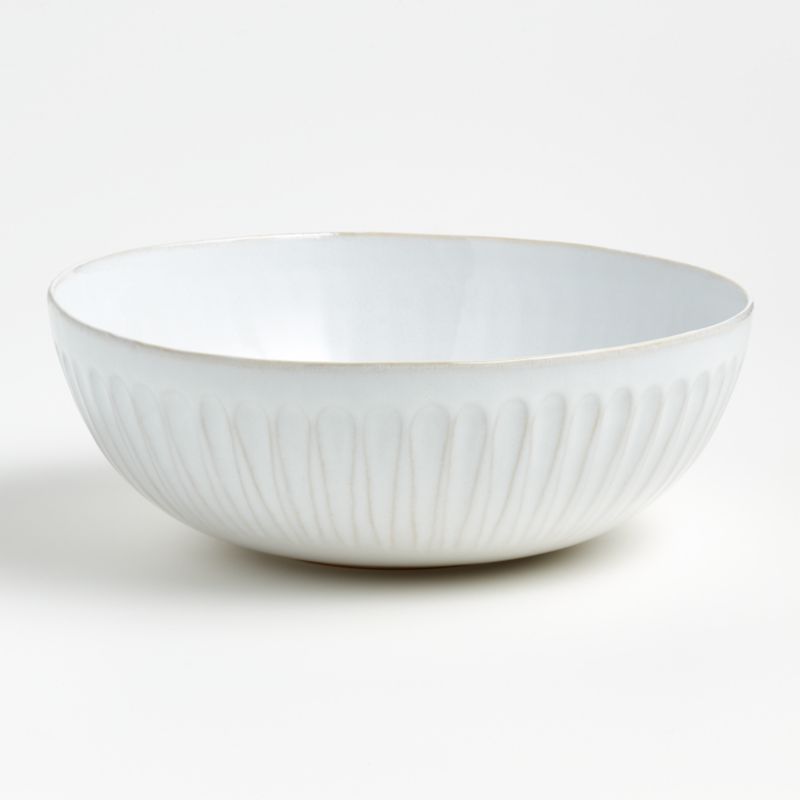 Dover White Serving Bowl + Reviews | Crate & Barrel