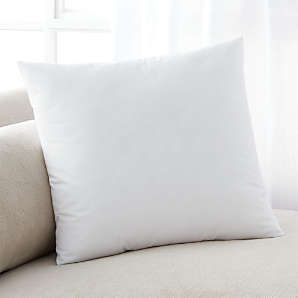 Monarch Chenille 18x18 Ivory Throw Pillow with Feather Insert